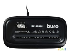 Шредер Buro Home BU-S506C черный (секр.P-4) фрагменты 5лист. 12лтр. пл.карты