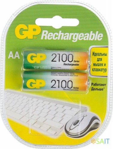 Аккумулятор GP 210AAHC AA NiMH 2100mAh (2шт)
