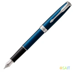 Ручка перьев. Parker Sonnet Core F539 (1945364) LaqBlue CT M сталь нержавеющая подар.кор.