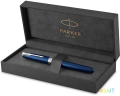 Ручка перьев. Parker Sonnet Core F539 (1945364) LaqBlue CT M сталь нержавеющая подар.кор.