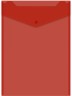Конверт на кнопке Бюрократ -PK875/1 A4 верт. пластик 0.18мм ассорти