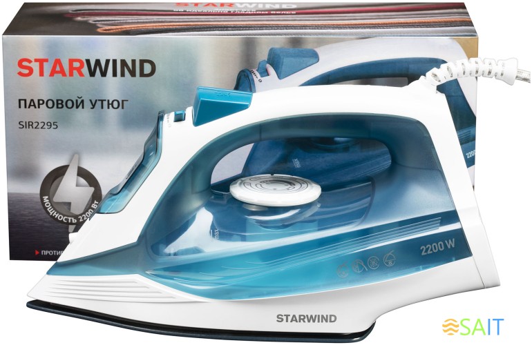 Утюг Starwind SIR2295 2200Вт темно-синий/белый