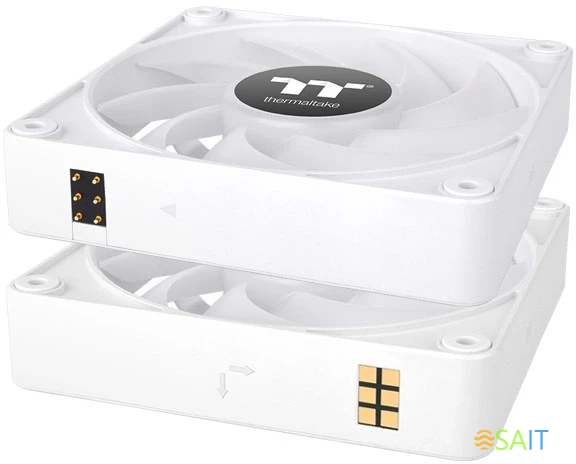 Вентилятор для корпуса Thermaltake CT140 EX Sync ARGB 140х140x25 белый 4-pin 30.7дБ (упак.:3шт) (CL-F191-PL14SW-A) Ret