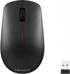 Мышь Lenovo 400 черный оптическая 1200dpi беспров. USB для ноутбука 3but (GY50R91293)