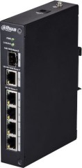 Коммутатор Dahua DH-PFS3106-4T (L2) 4x100Мбит/с 1x1Гбит/с 1xКомбо(1000BASE-T/SFP) неуправляемый