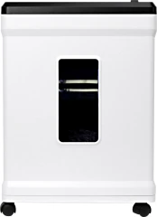 Шредер Heleos УМ26-2 белый/черный (секр.Р-2) ленты 21лист. 26лтр. скрепки скобы пл.карты CD