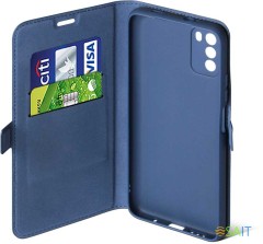 Чехол (флип-кейс) DF для Xiaomi Poco M3 poFlip-03 синий (DF POFLIP-03 (BLUE))