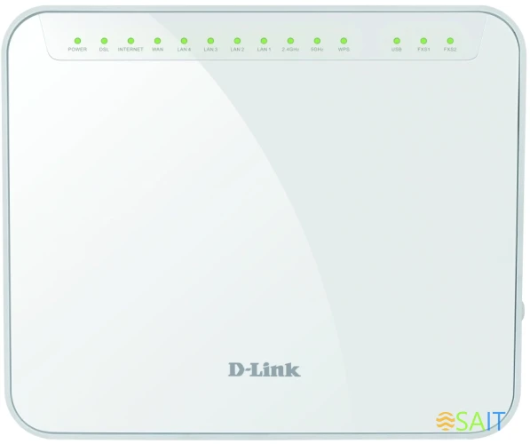 Маршрутизатор D-Link DSL-G2452GR/R1A AC1200 10/100/1000BASE-TX белый