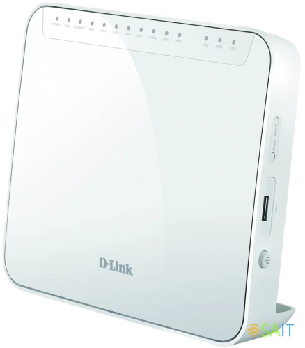 Маршрутизатор D-Link DSL-G2452GR/R1A AC1200 10/100/1000BASE-TX белый