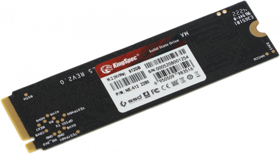 Накопитель SSD Kingspec PCIe 3.0 x4 512GB NE-512 M.2 2280