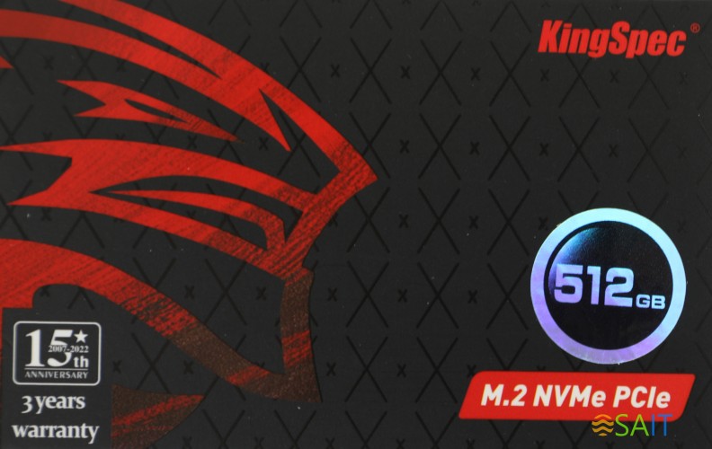 Накопитель SSD Kingspec PCIe 3.0 x4 512GB NE-512 M.2 2280