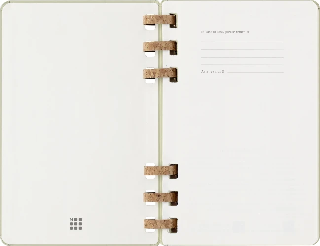 Еженедельник Moleskine ACADEMIC SPIRAL Large 150х210мм 200стр. спираль киви