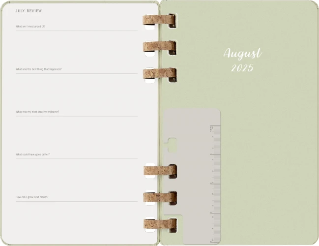 Еженедельник Moleskine ACADEMIC SPIRAL Large 150х210мм 200стр. спираль киви