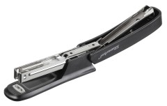 Степлер Silwerhof 401072-01 N10 (12листов) черный 50скоб пластик закрытый коробка