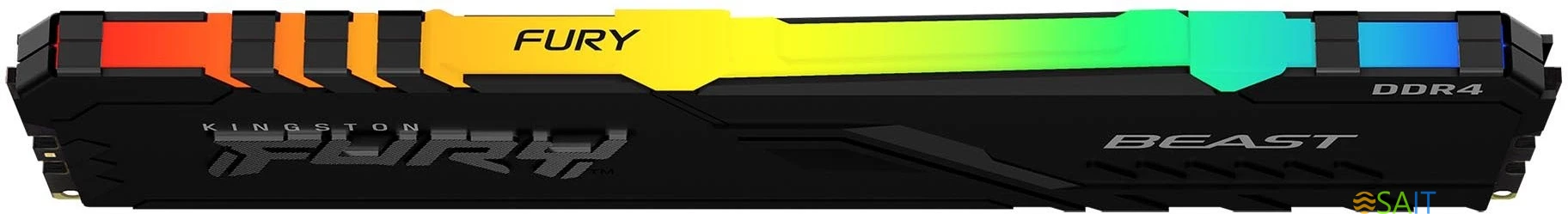 Память DDR4 2x16GB 2666MHz Kingston KF426C16BB12AK2/32 Fury Beast RGB RTL Gaming PC4-21300 CL16 DIMM 288-pin 1.2В dual rank с радиатором Ret