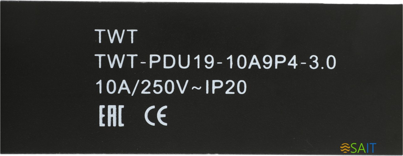 Блок распределения питания Lanmaster TWT-PDU19-10A9P4-3.0 гор.размещ. 9xSchuko базовые 10A C14 3м