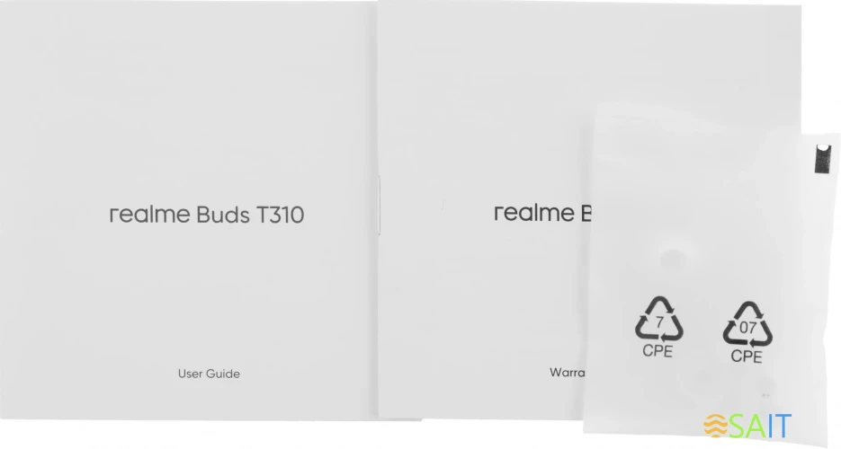 Гарнитура внутриканальные Realme Buds T310 белый беспроводные bluetooth в ушной раковине (6941764436893)