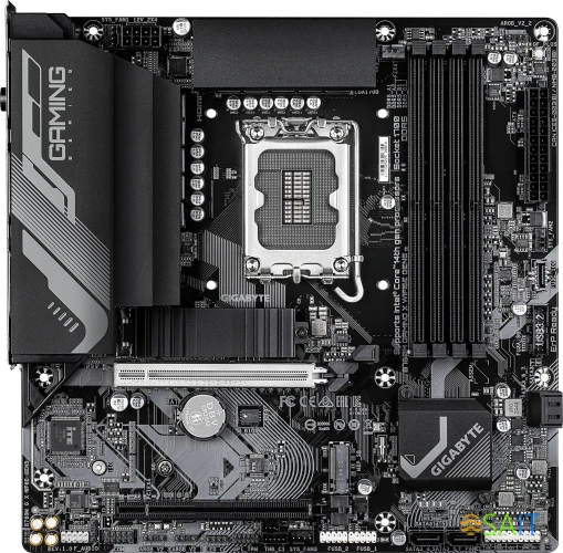 Материнская плата Gigabyte B760M G X WF6E GEN5 Soc-1700 Intel B760 4xDDR5 mATX AC`97 8ch(7.1) 2.5Gg RAID+HDMI+DP