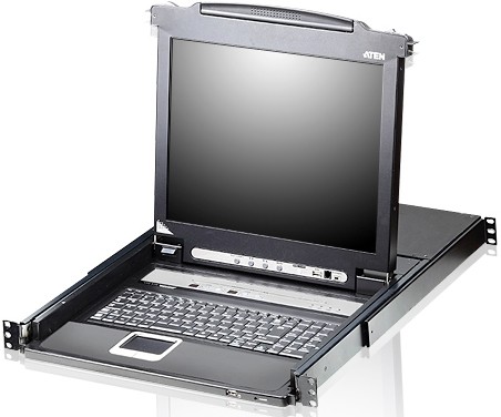16-портовый KVMP-переключатель с ЖК-дисплеем Slideaway/ATEN ATEN CL5716MR