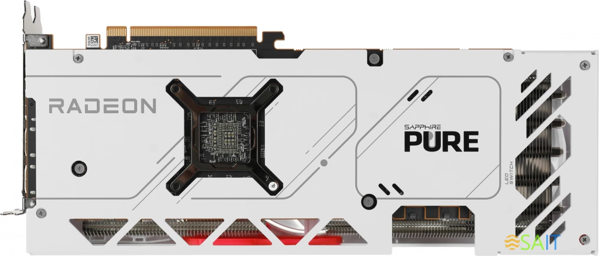 Видеокарта Sapphire PCI-E 4.0 11335-03-20G PURE RX 7700 XT GAMING OC AMD Radeon RX 7700XT 12Gb 192bit GDDR6 2226/18000 HDMIx2 DPx2 HDCP Ret