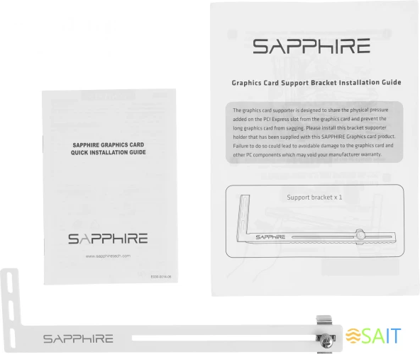 Видеокарта Sapphire PCI-E 4.0 11335-03-20G PURE RX 7700 XT GAMING OC AMD Radeon RX 7700XT 12Gb 192bit GDDR6 2226/18000 HDMIx2 DPx2 HDCP Ret