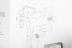 Кронштейн для телевизора Ultramounts UM876 черный 17"-42" макс.20кг настенный поворот и наклон