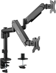 Кронштейн для мониторов ЖК Digma D-MM202D черный 17"-32" макс.9кг крепление к столешнице поворот и наклон