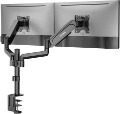 Кронштейн для мониторов ЖК Digma D-MM202D черный 17"-32" макс.9кг крепление к столешнице поворот и наклон