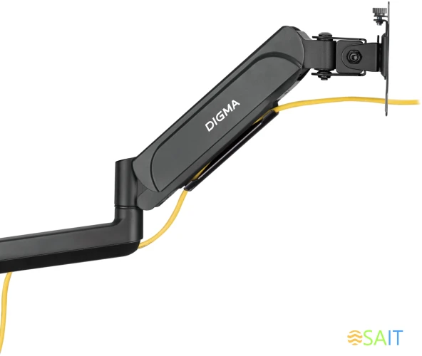 Кронштейн для мониторов ЖК Digma D-MM202D черный 17"-32" макс.9кг крепление к столешнице поворот и наклон