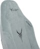 Кресло игровое Knight N1 Fabric серо-голубой Light-28 с подголов. крестов. металл