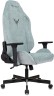 Кресло игровое Knight N1 Fabric серо-голубой Light-28 с подголов. крестов. металл