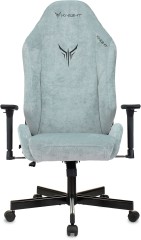 Кресло игровое Knight N1 Fabric серо-голубой Light-28 с подголов. крестов. металл