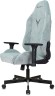 Кресло игровое Knight N1 Fabric серо-голубой Light-28 с подголов. крестов. металл
