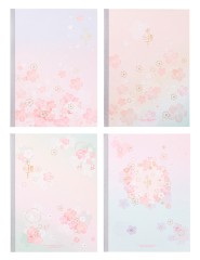 Тетрадь Deli SAKURA WA540 A5 40л линейка ассорти