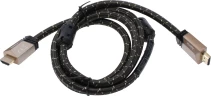Кабель аудио-видео Hama Premium HDMI (m)/HDMI (m) 1.5м. феррит.кольца позолоч.конт. черный 5зв (00205025)