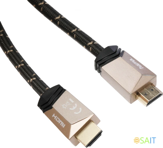 Кабель аудио-видео Hama Premium HDMI (m)/HDMI (m) 1.5м. феррит.кольца позолоч.конт. черный 5зв (00205025)
