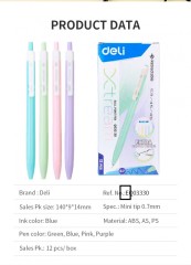 Ручка шариков. автоматическая Deli X-tream EQ03330 ассорти d=0.7мм син. черн. 1стерж. линия 0.4мм