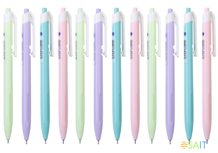 Ручка шариков. автоматическая Deli X-tream EQ03330 ассорти d=0.7мм син. черн. 1стерж. линия 0.4мм