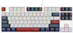 Клавиатура Acer OKW305 механическая белый USB for gamer LED (ZL.KBDCC.01W) кабель 1.8м