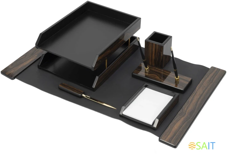 Настольный набор Good Sunrise 6FE-1A (6 предметов) черное дерево дерево/МДФ черный