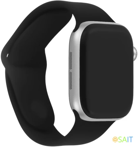 Смарт-часы Apple Watch Series 11 A3333 46мм OLED корп.серый космос Sport Band рем.черный разм.брасл.:S/M (MEV04LW/A)