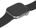 Смарт-часы Apple Watch Series 11 A3333 46мм OLED корп.серый космос Sport Band рем.черный разм.брасл.:S/M (MEV04LW/A)
