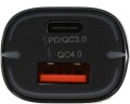 Автомобильное зар./устр. Wiiix UCC-7-2-08 3A+2A (PD+QC) USB-C/USB-A универсальное черный