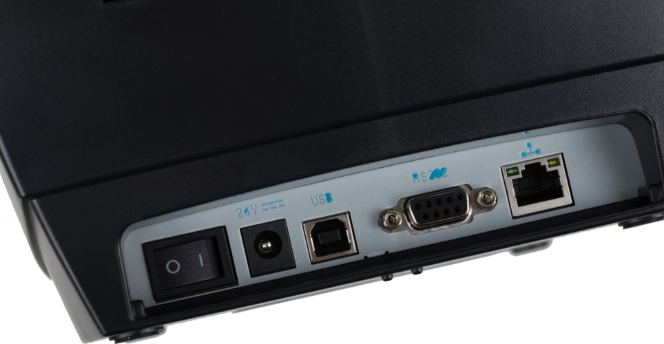 Термопринтер Mertech TLP100 Terra Nova (4588) 203dpi 127мм/с/USB/RS232/Eth для печ.накл. черный