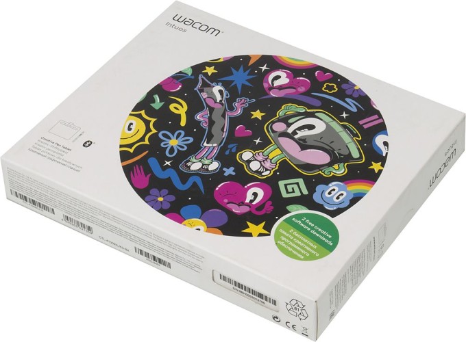 Графический планшет Wacom Intuos S CTL-4100WLK-N Bluetooth/USB черный