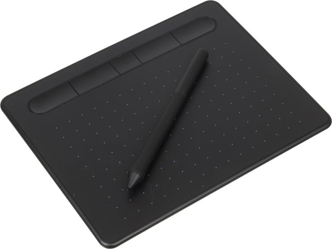 Графический планшет Wacom Intuos S CTL-4100WLK-N Bluetooth/USB черный