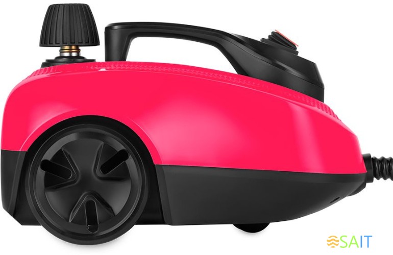 Пароочиститель напольный Kitfort КТ-9137-1 1800Вт черный/малиновый