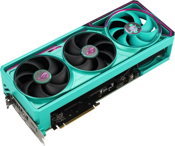 Видеокарта Asus PCI-E 5.0 ROG-ASTRAL-RTX5080-O16G-MIKU-W NVIDIA GeForce RTX 5080 16Gb 256bit GDDR7 2760/30000 HDMIx2 DPx3 HDCP Ret