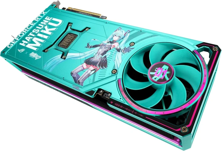 Видеокарта Asus PCI-E 5.0 ROG-ASTRAL-RTX5080-O16G-MIKU-W NVIDIA GeForce RTX 5080 16Gb 256bit GDDR7 2760/30000 HDMIx2 DPx3 HDCP Ret