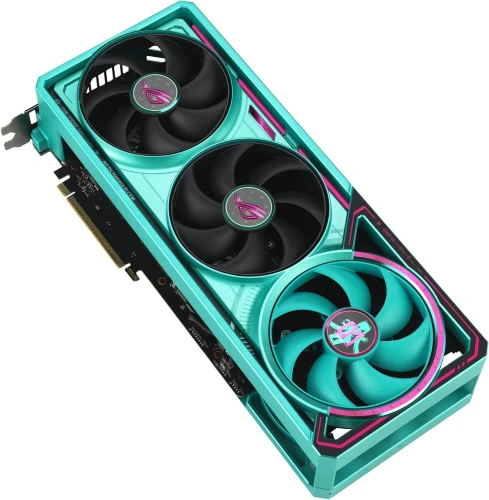 Видеокарта Asus PCI-E 5.0 ROG-ASTRAL-RTX5080-O16G-MIKU-W NVIDIA GeForce RTX 5080 16Gb 256bit GDDR7 2760/30000 HDMIx2 DPx3 HDCP Ret